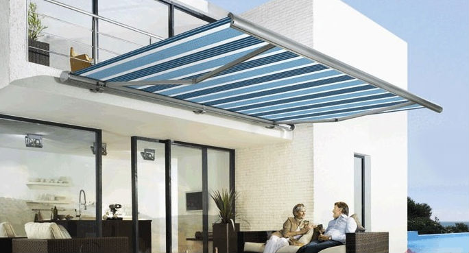 【豪华型全盒伸缩遮阳篷雨棚可电动苏州无锡】